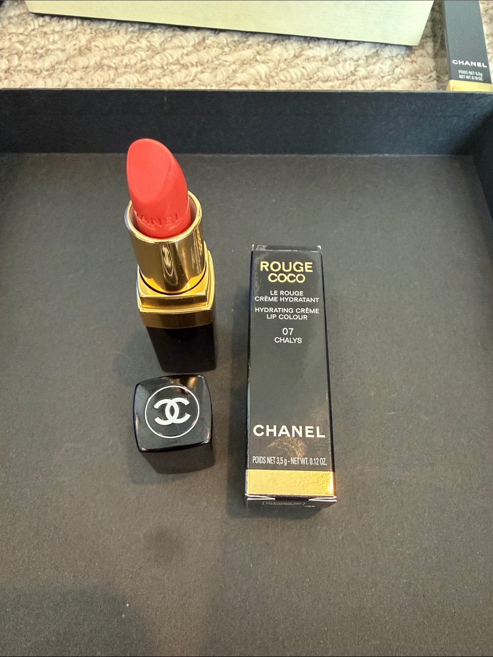 CHANEL Rouge Coco Hydrating Cream Lip Colour — 07 Chalys